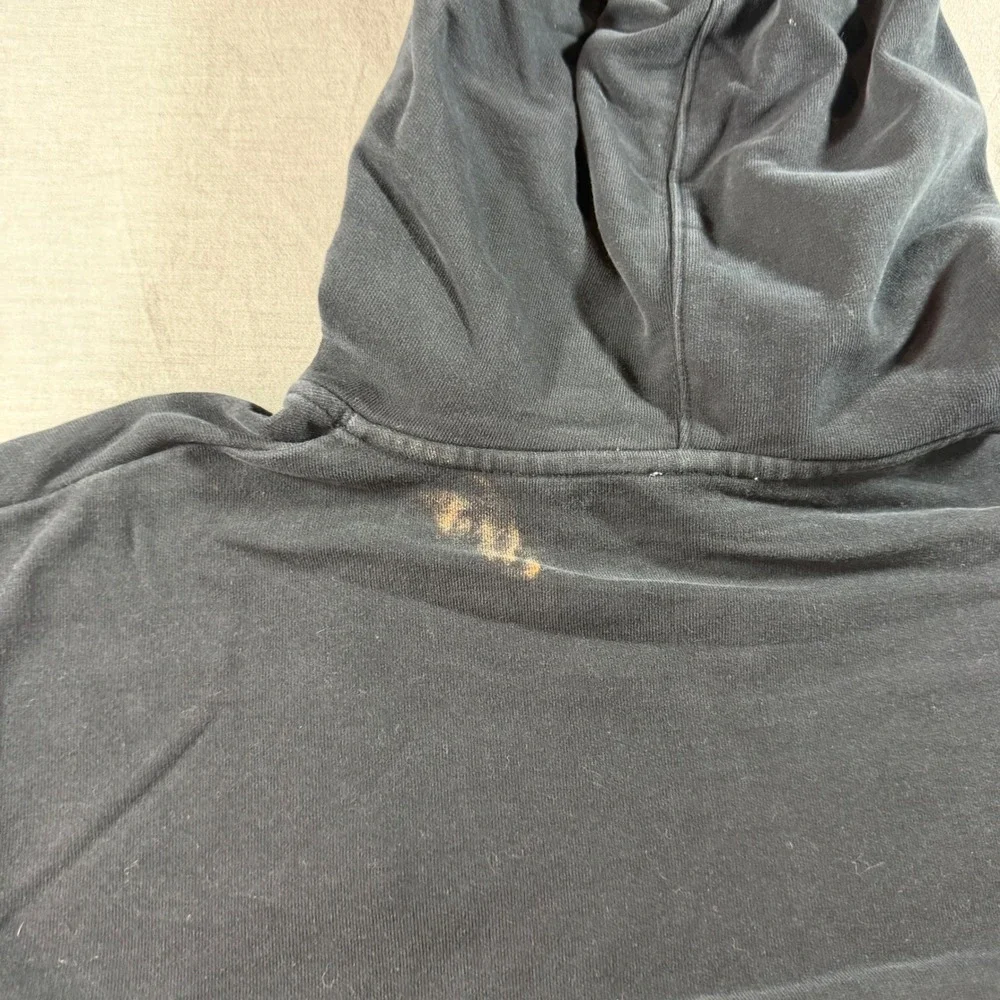 Levi Strauss & Co Hoodie Mens Medium Black Excellent Rainbow Embroidered Logo